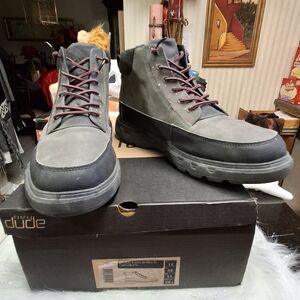 Hey Dude Duke Eco Shield Chocolate High-Top Winter Boots  Men Size 12